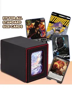 Deck Box for TCG Card Storage Magnetic Closure, Dice Rolling Area, 100-120 Cards - Image 3