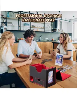 Deck Box for TCG Card Storage Magnetic Closure, Dice Rolling Area, 100-120 Cards - Image 5