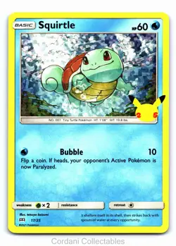 Squirtle 17/25 - McDonalds 25th Anniversary - Pokemon Card - Near Mint - Image 1