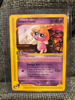 Smoochum 061/147 Aquapolis Regular Vintage Pokemon Card - Image 1