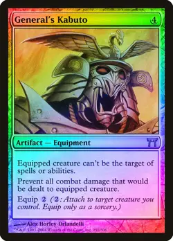 General's Kabuto FOIL Champions of Kamigawa PLD Artifact Rare CARD ABUGames - Image 1