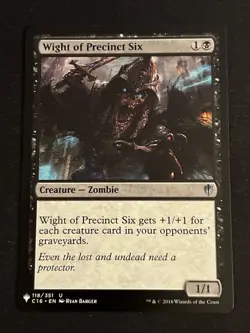 1x Wight of Precinct Six (825) Mystery Booster LP MTG Magic the Gathering x1 MKE - Image 1