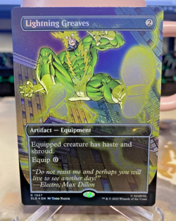 Lightning Greaves 1987 Foil Marvel's Spider-Man: Villainous Plot Secret Lair - Image 1