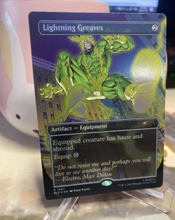 Lightning Greaves 1987 Foil Marvel's Spider-Man: Villainous Plot Secret Lair - Image 2