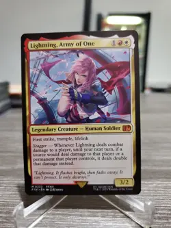 MTG Lightning, Army of One #233 FINAL FANTASY Normal Mythic NM - Image 1