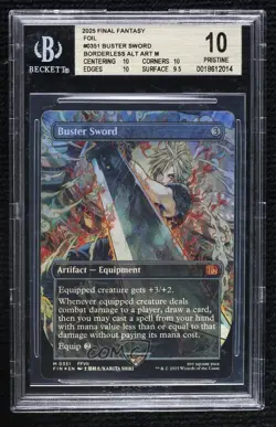 Borderless Buster Sword Foil Magic: Universes Beyond: Final Fantasy FIN BGS 10 - Image 1