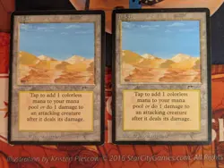 🐘 MTG 3x Desert 🐘 OG Arabian Nights Edition ~ 2x LP, 1x HP - Image 1