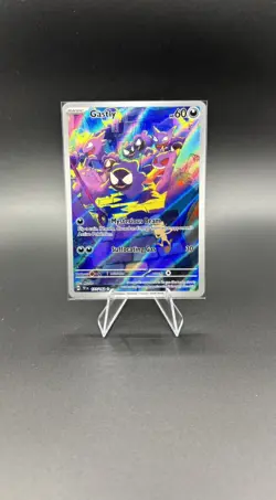 2024 Pokemon Temporal Forces Gastly 177/162 IR - Illustration Rare - Image 1