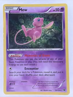 Pokemon TCG Mew 29/124 Fates Collide Holo DMG - Image 1