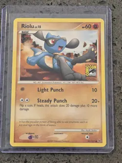Riolu Comic Con (SDCC) Exclusive Pokemon Promo Card 2009 91/127 - Mint - Image 1