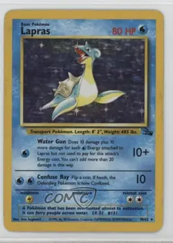 Lapras Holo Pokemon Fossil #10 1999 - Image 1