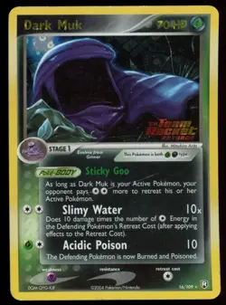 DARK MUK 2004 Pokemon Team Rocket Returns Rare Reverse Holo #16/109 - Image 1