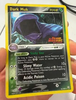 DARK MUK 2004 Pokemon Team Rocket Returns Rare Reverse Holo #16/109 - Image 3