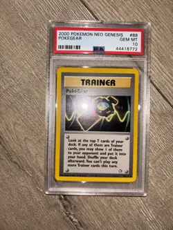 2000 Pokemon Neo Genesis Pokegear Trainer Item PSA 10 First Edition - Image 1