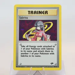 Pokemon TCG - Sabrina 20/132 Gym Challenge Holo Rare WOTC - NM - Image 2