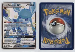 Shiny - Glaceon GX Pokemon Sun & Moon Hidden Fates Vault #SV55 - Image 3