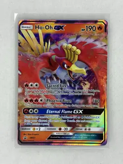 Pokemon TCG Black Star Promo SM57 Ho-Oh GX Ultra Rare Holo NM - Image 1