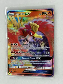 Pokemon TCG Black Star Promo SM57 Ho-Oh GX Ultra Rare Holo NM - Image 3
