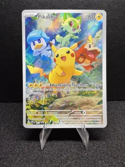 Pokemon Pikachu 027 SVP Black Star Promos Stamped Promo Basic 60 HP Holo - Image 1