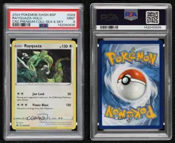 Rayquaza Holo Pokemon Sword & Shield Black Star Promo PSA 9 MINT - Image 3