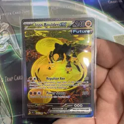 Pokemon TCG Iron Boulder ex 207/162 Temporal Forces Special Illustration Rare - Image 1
