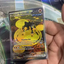 Pokemon TCG Iron Boulder ex 207/162 Temporal Forces Special Illustration Rare - Image 2