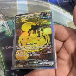 Pokemon TCG Iron Boulder ex 207/162 Temporal Forces Special Illustration Rare - Image 3