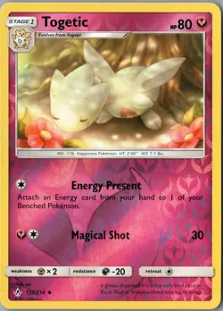 Togetic Uncommon SM - Unbroken Bonds 137/214 NM Reverse Holofoil - Pokemon - Image 1