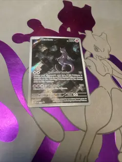 Pokemon TCG Mewtwo 052 Full Art Black Star Promo Scarlet & Violet 151 - Image 1