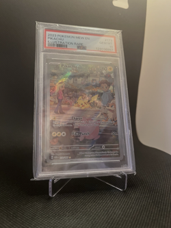 Pikachu 173/165 Illustration Rare PSA 10 2023 Pokemon MEW EN - Image 2