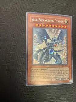 Blue-Eyes Shining Dragon RP02-EN096 Secret Rare LP Foil Bleed 2020 Reprint - Image 2