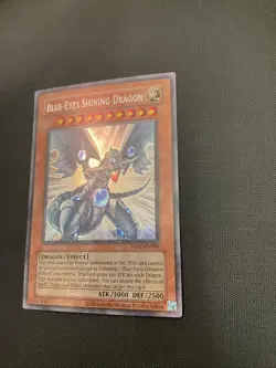 Blue-Eyes Shining Dragon RP02-EN096 Secret Rare LP Foil Bleed 2020 Reprint - Image 3