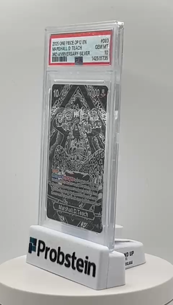 2025 One Piece OP12 English 3rd Anniversary Silver #093 Marshall D. Teach PSA 10 - Image 2