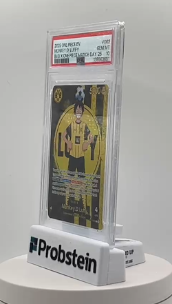 2025 ONE PIECE PROMOS BVB X ONE PIECE MATCH DAY 2025 #003 MONKEY D. LUFFY PSA 10 - Image 2