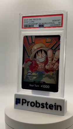 2025 ONE PIECE CARD EN MONKEY D. LUFFY DON CARD PROMO '24 CS WORLD FINAL PSA 10 - Image 2