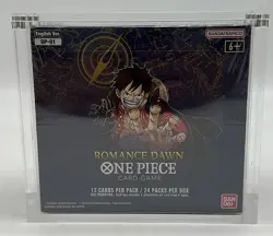 One Piece TCG OP-01 EN Romance Dawn Blue Bottom Booster Box SEALED w/Acrylic - Image 1