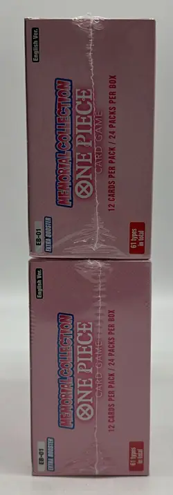 Lot of (2) One Piece TCG EB-01 EN Memorial Collection Booster Boxes SEALED - Image 5