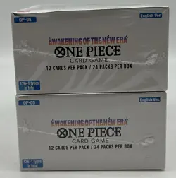 Lot of (2) One Piece TCG OP-05 EN Awakening Of The New Era Sealed Booster Boxes - Image 5