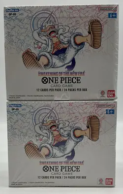 Lot of (2) One Piece TCG OP-05 EN Awakening Of The New Era Booster Boxes SEALED - Image 1