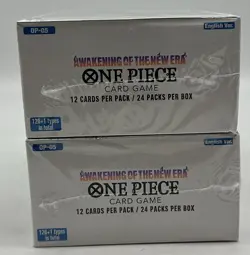 Lot of (2) One Piece TCG OP-05 EN Awakening Of The New Era Booster Boxes SEALED - Image 4