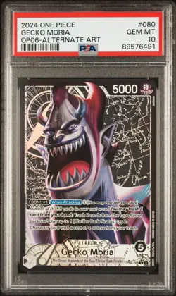 One Piece Wings Of Captain ENGLISH Gecko Moria Leader Alt Art *GEM MINT PSA 10* - Image 1