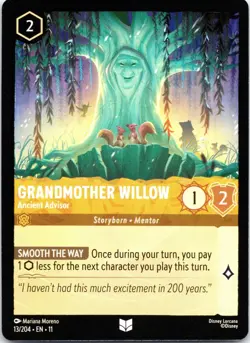 Disney Lorcana Grandmother Willow - Ancient Advisor Winterspell Uncommon #13/204 - Image 1