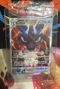 Pokemon TCG Sword & Shield Lucario VSTAR Sealed Black Star Promo Card SWSH291 - Image 1