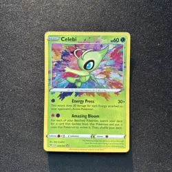 Celebi 009/185 SWSH04: Vivid Voltage Near Mint Pokemon Card TCG Amazing Rare - Image 2
