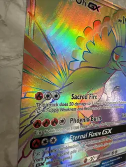 JUMBO Ho-Oh GX SM80 SM Black Star Card Pokemon Promos (JUMBO/Oversized Size) - Image 4