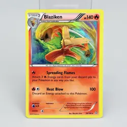 Blaziken 28/160 Holo Rare XY Primal Clash Pokemon Card LP - Image 1