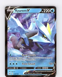 Pokemon TCG Kyurem V SWSH Lost Origin 048/196 Ultra Holo Rare Card NM - Image 1