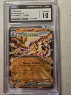 ☣Toxtricity ex 100/182 CGC 10 Gem Mint Pokemon Card 2023 Paradox Rift☣ - Image 1