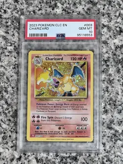 Charizard Holo 2023 Pokemon CLC Trading Card Game Classic #003 PSA 10 Gem Mint - Image 1