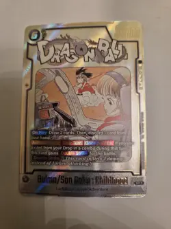 Dragon Ball Super Card Game Bulma/Son Goku Childhood SR Foil B2 - Image 1